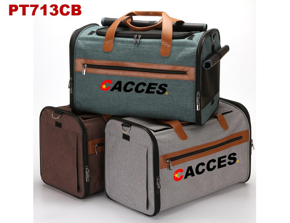 Transportadora para mascotas de tela impermeable, acolchada, suave, aprobada por aerolíneas, portátil, plegable, con malla transpirable para perros y gatos, bolsa de viaje con correa interna de seguridad y correa para el hombro