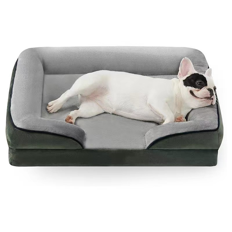 Cama sofá cómoda y lavable para mascotas, suave gato y perro