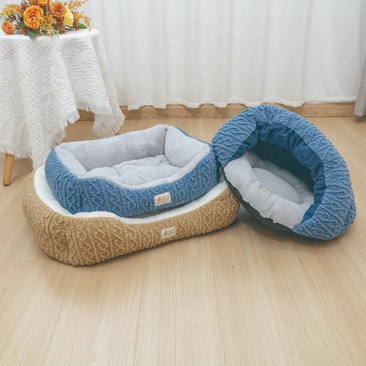 Fábrica de mascotas Rena Precio Nuevo Diseño Cálido Acogedor Cómodo Alta Calidad Elegante Para Acurrucarse y Anidar Casa Cama para Perros y Gatos