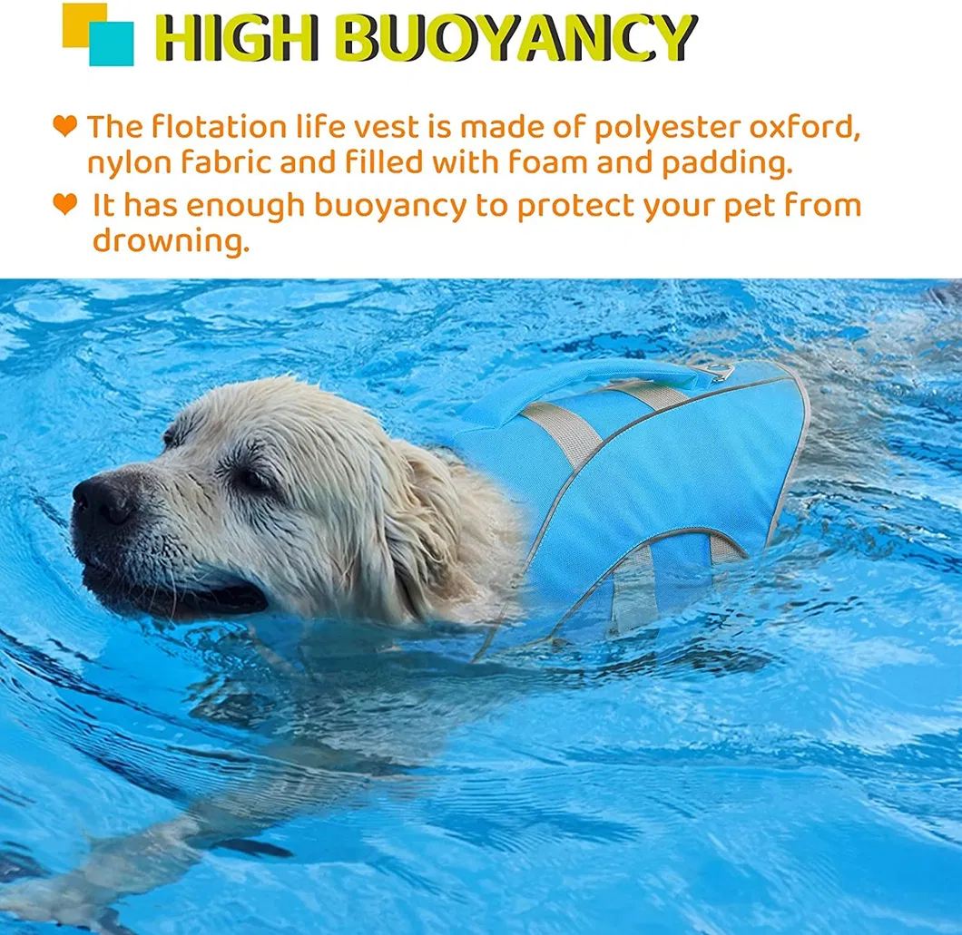 Chaleco salvavidas para perros reflectante, ajustable y seguro para mascotas