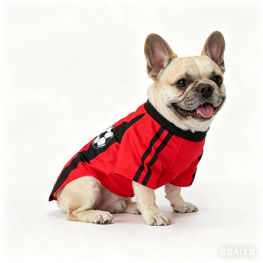 Camiseta de fútbol de moda para perros 6