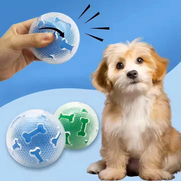 Juguetes interactivos para perros, sonajas, huesos, pelotas, resistentes a mordidas, para masticar y aliviar la dentición