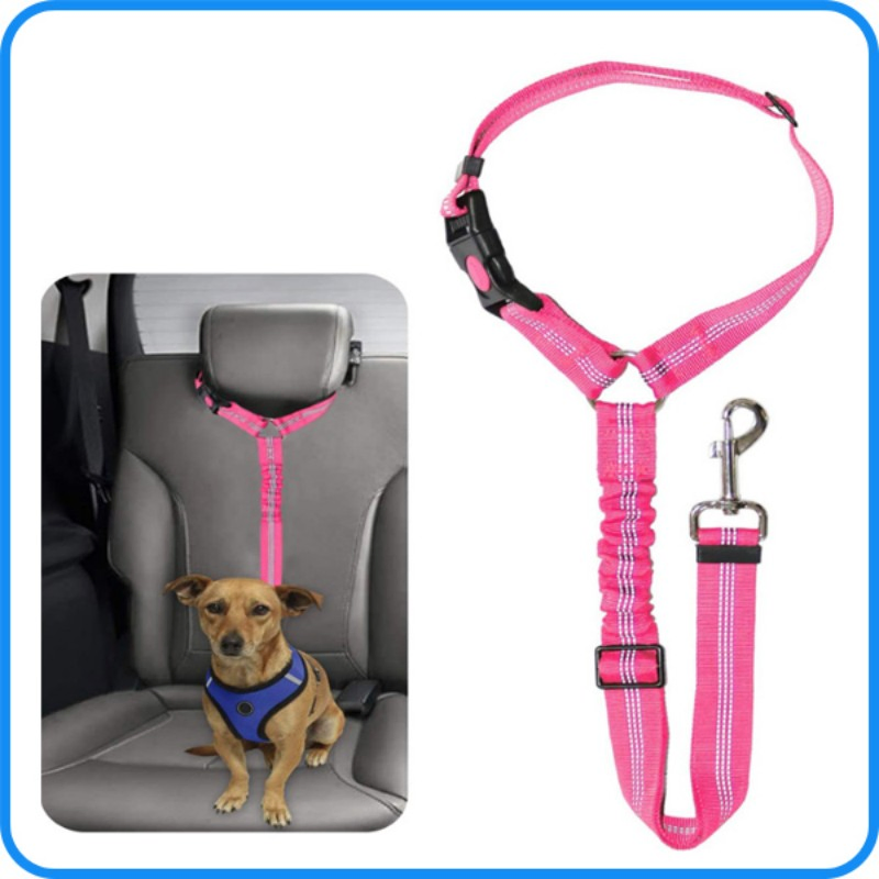 Cinturón de seguridad ajustable de nylon para mascotas de fábrica