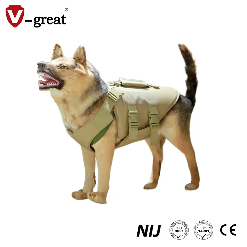 Arnés de perro traje táctico de seguridad Nij IIa / chaleco salvavidas para perro