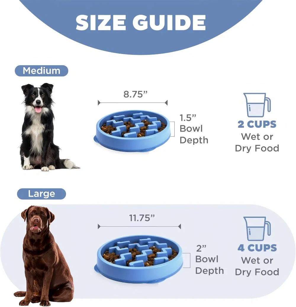 Tazón de comida para perros y gatos de silicona ecológica, tazón antideslizante para mascotas