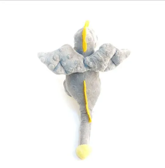 Juguete de peluche interactivo de limpieza de dragones para perros, suave, chirriante y masticable