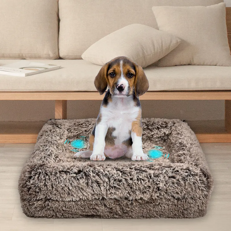 Detalle de espuma viscoelástica para cama de mascotas