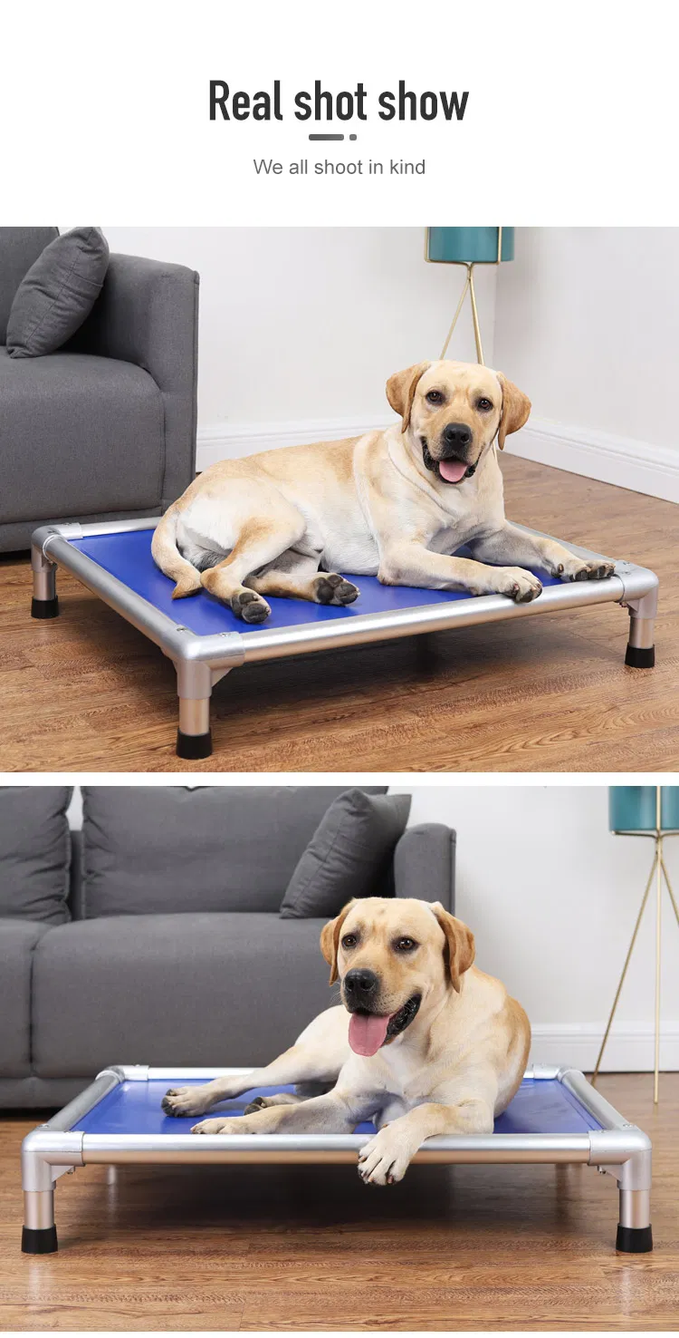 Ventas Calientes Cama para Perros Elevada Personalizada de Aluminio Resistente a Mordeduras para Exterior Ecológica