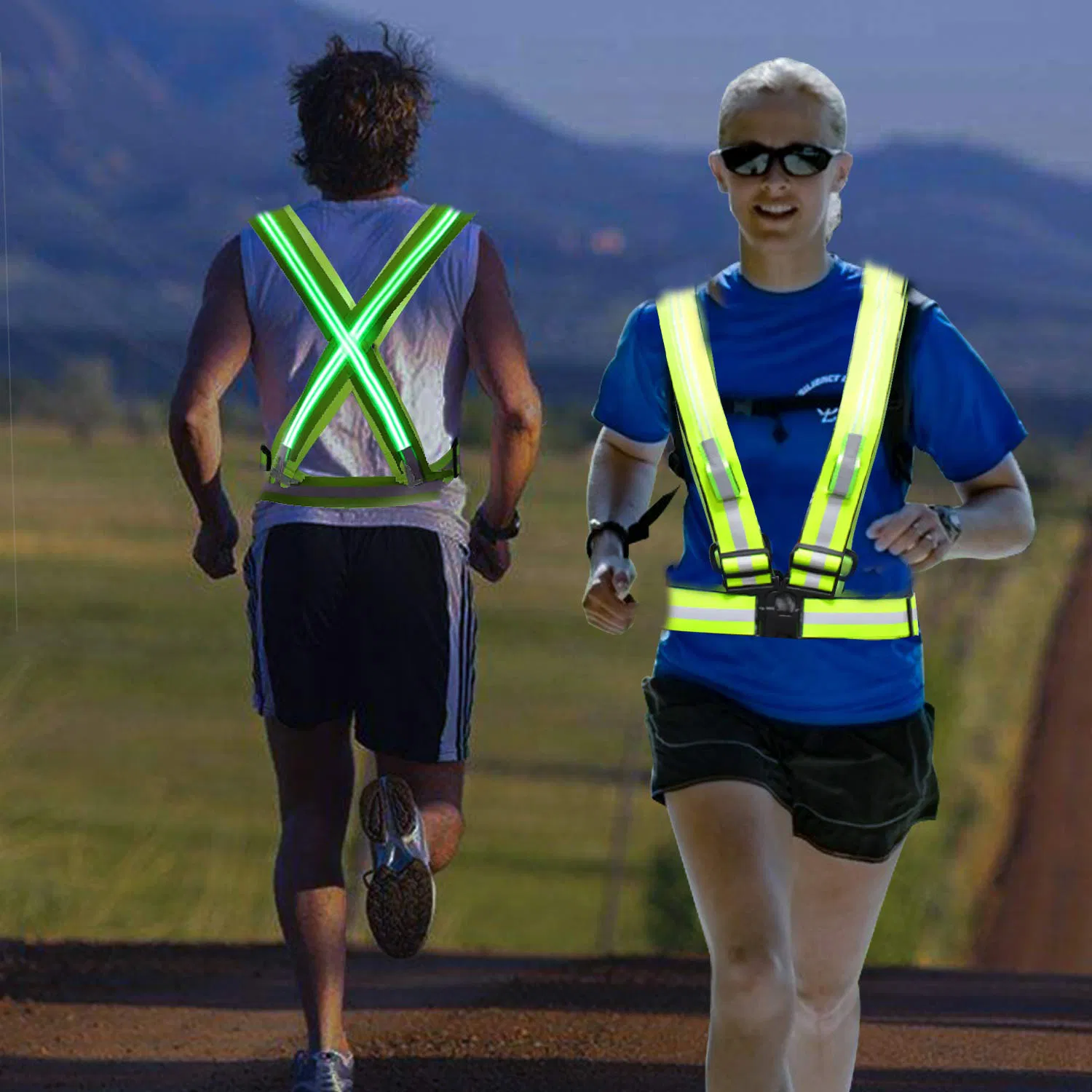 Equipo de Correr Chaleco de Alta Visibilidad para Correr, Caminar, Jogging, Ciclismo