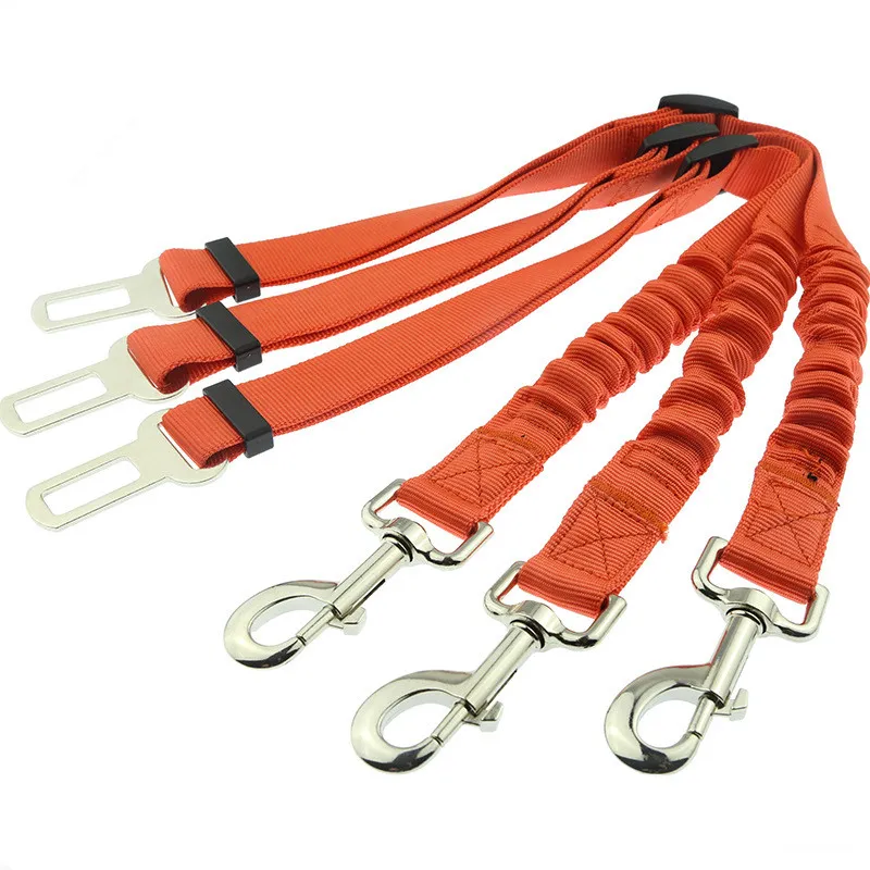 Cinturón de seguridad para perros de nylon elástico ajustable, accesorios para mascotas