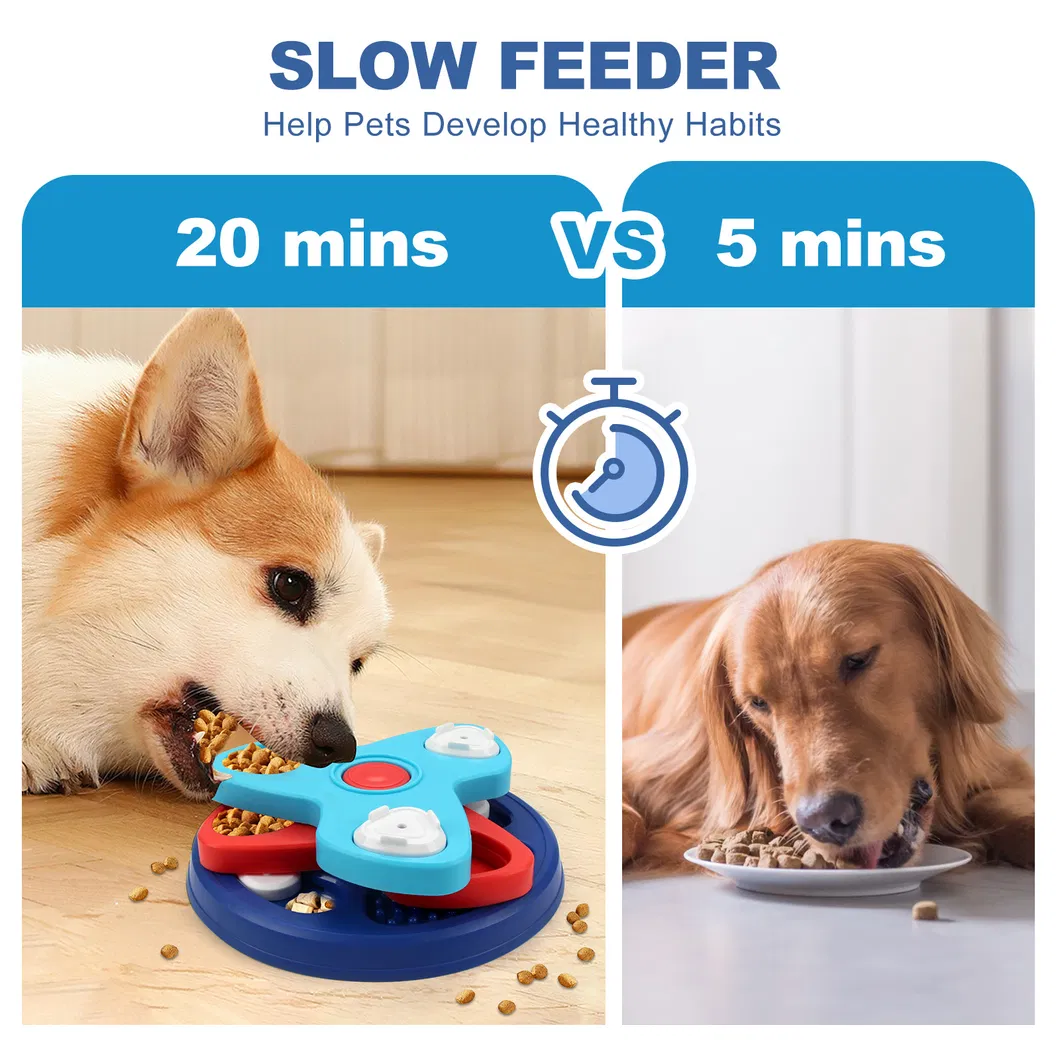 Bowl interactivo para mascotas que ralentiza la alimentación para una alimentación saludable del perro