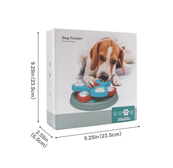 Bowl interactivo para mascotas que ralentiza la alimentación para una alimentación saludable del perro