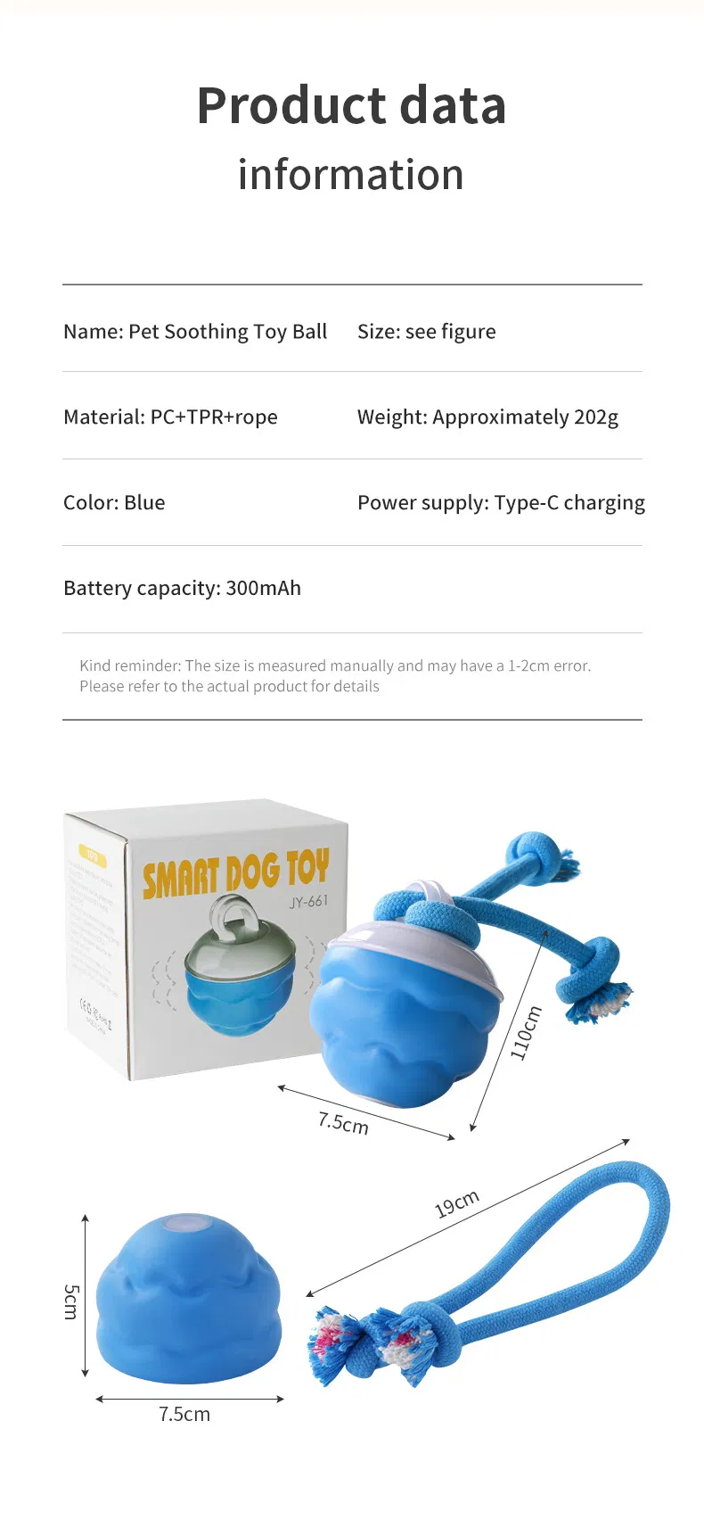 Juguetes interactivos para perros que saltan y rebotan al ser tocados