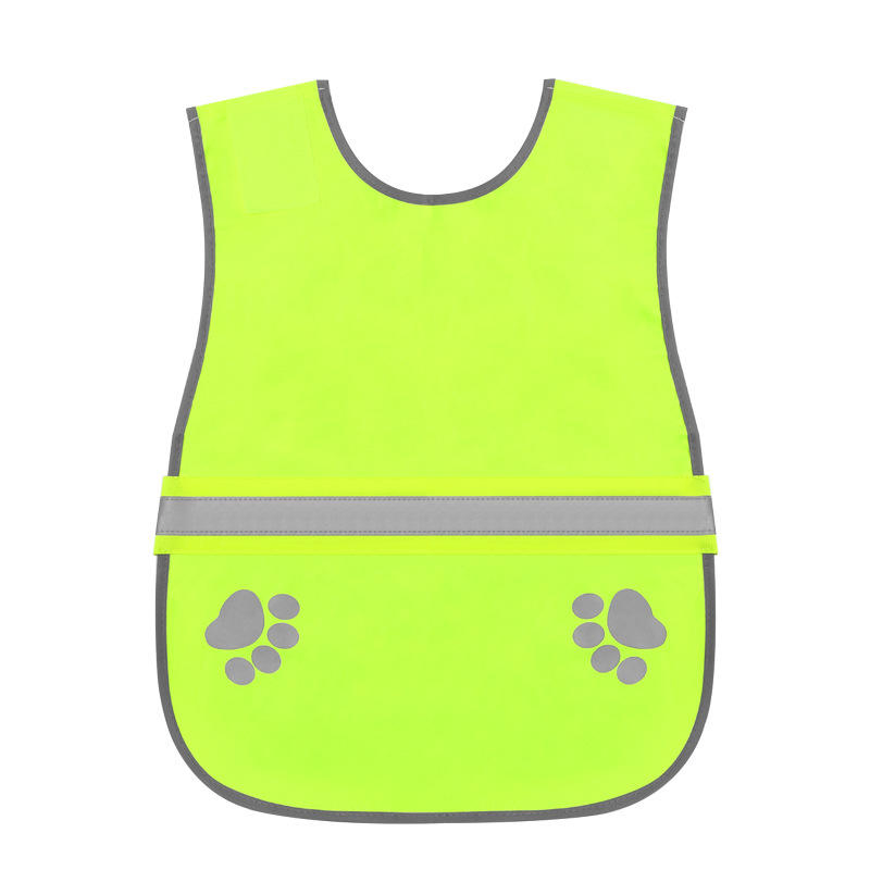 Chaleco de seguridad reflectante fluorescente para perros con correa ajustable, chaqueta para pasear mascotas