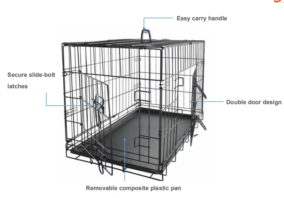 Jaula portátil premium 30-Inch para perros, para comodidad en viajes