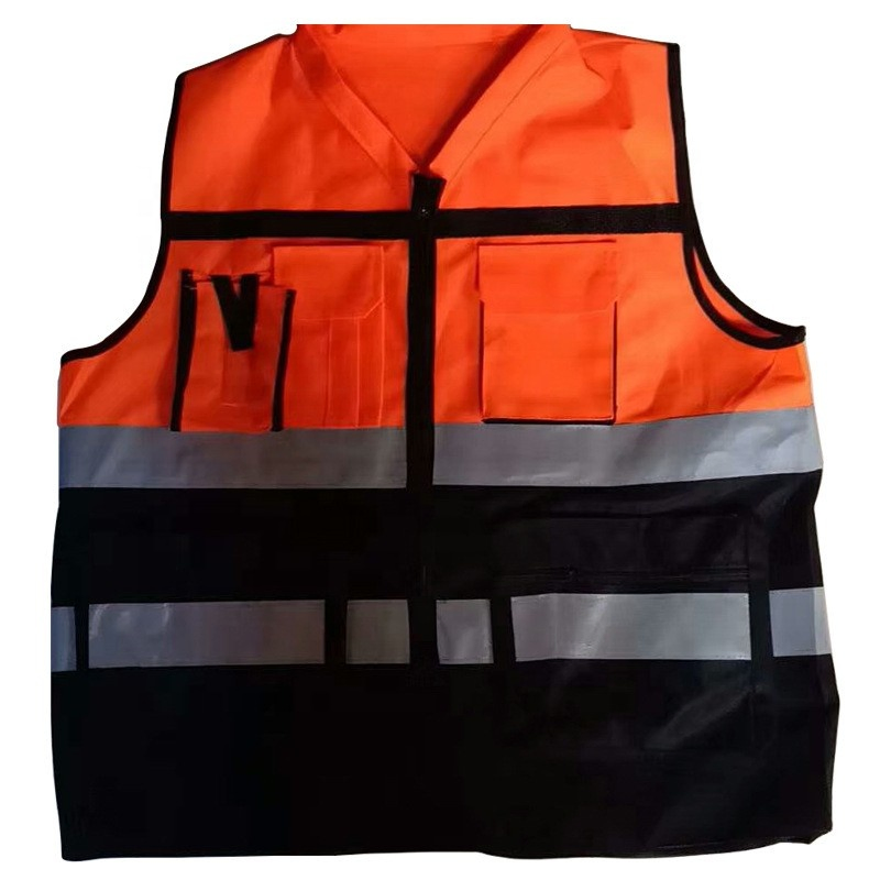 Equipo de seguridad amarillo y naranja premium con opciones de logotipo personalizado