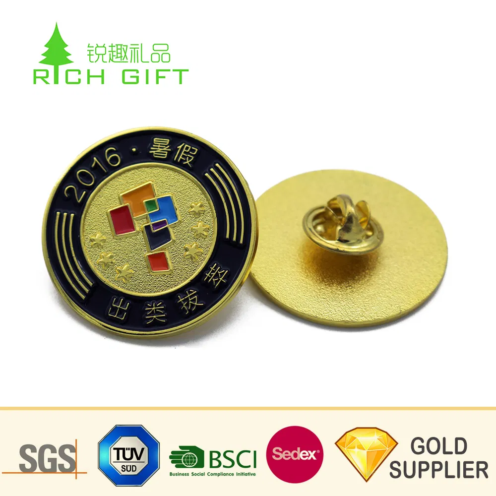 Venta directa de fábrica, insignia de metal de latón esmaltada dura personalizada, pin de solapa militar de metal arcoíris, insignia a prueba de agua, sin pedido mínimo