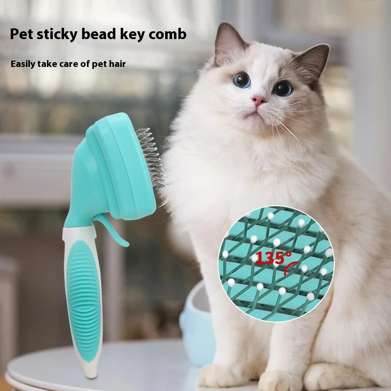 Kit de Cuidado de Mascotas 6 Herramientas Peine para Eliminación de Pelo de Perro Suministros para Mascotas Peine para Perro Cepillo para Gato Peine para Eliminación de Pelo de Perro Conjunto de Aseo para Mascotas