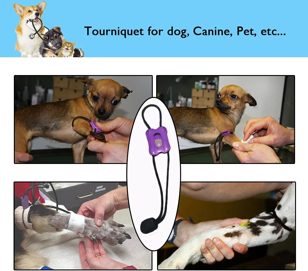 Torniquete Perro Primer Mascota Animal Liberación Rápida Gato Torniquete Torniquetes Ayuda Canina Elástico Portátil Gatos Ayudas Médicas