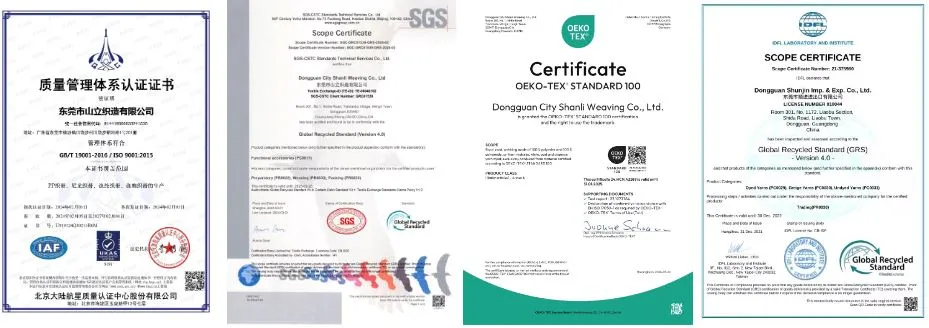 Certificaciones oficiales de producción