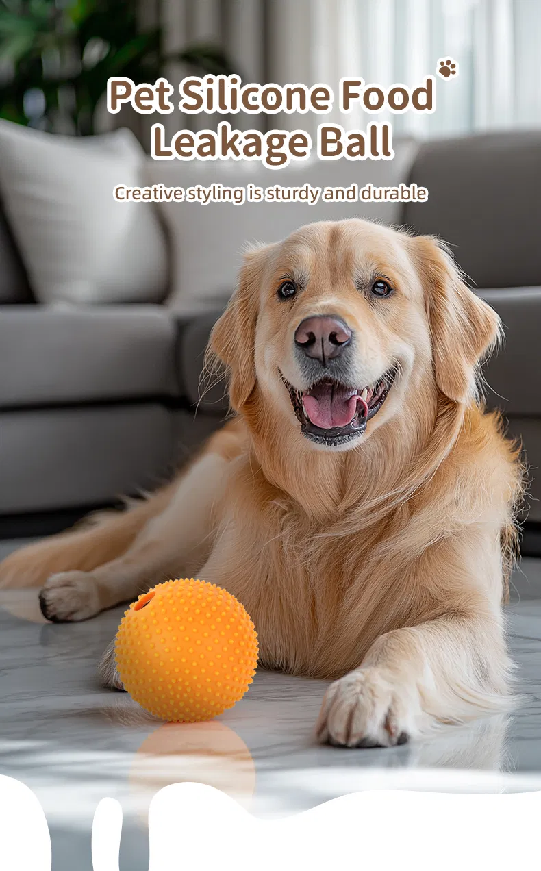Juguete alimentador interactivo de acero inoxidable y silicona, bola alimentadora lenta clásica moderna para gatos y perros