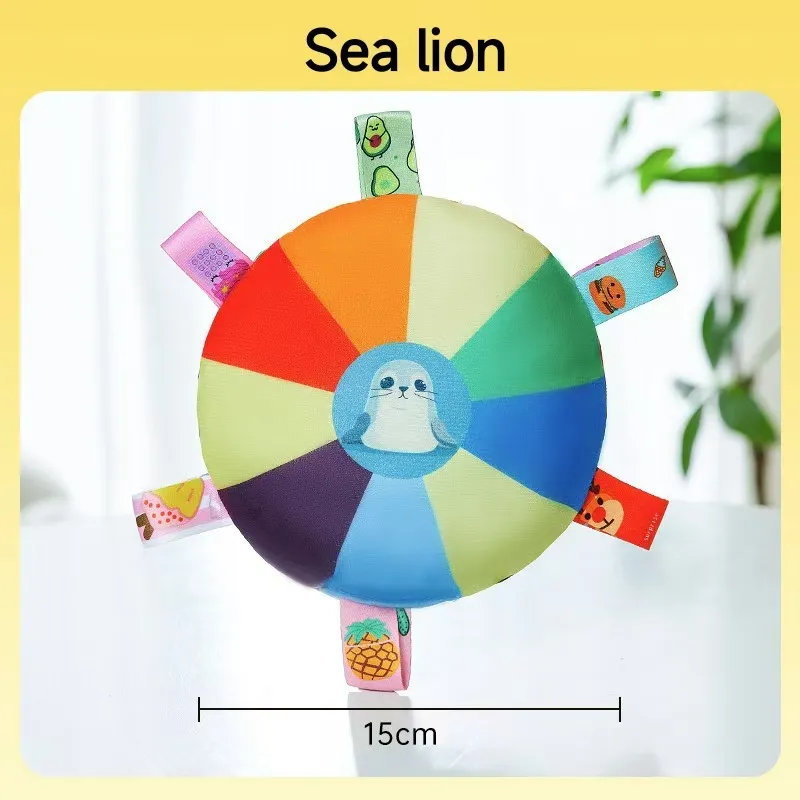 2025 Frisbee de peluche interactivo que emite sonido para la diversión en el tiempo de juego, juguetes para perros