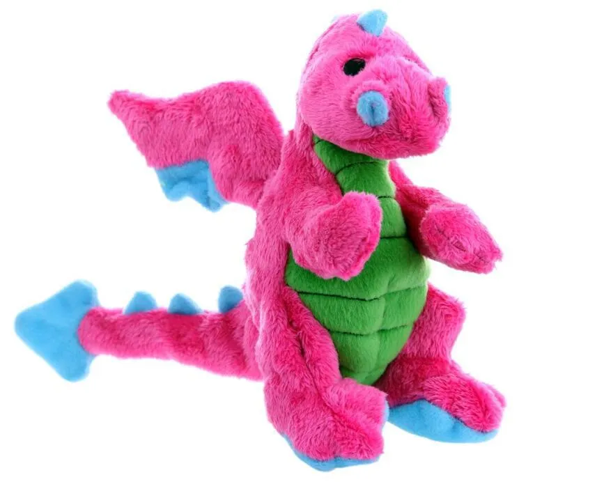 Juguete de peluche interactivo de limpieza de dragones para perros, suave, chirriante y masticable