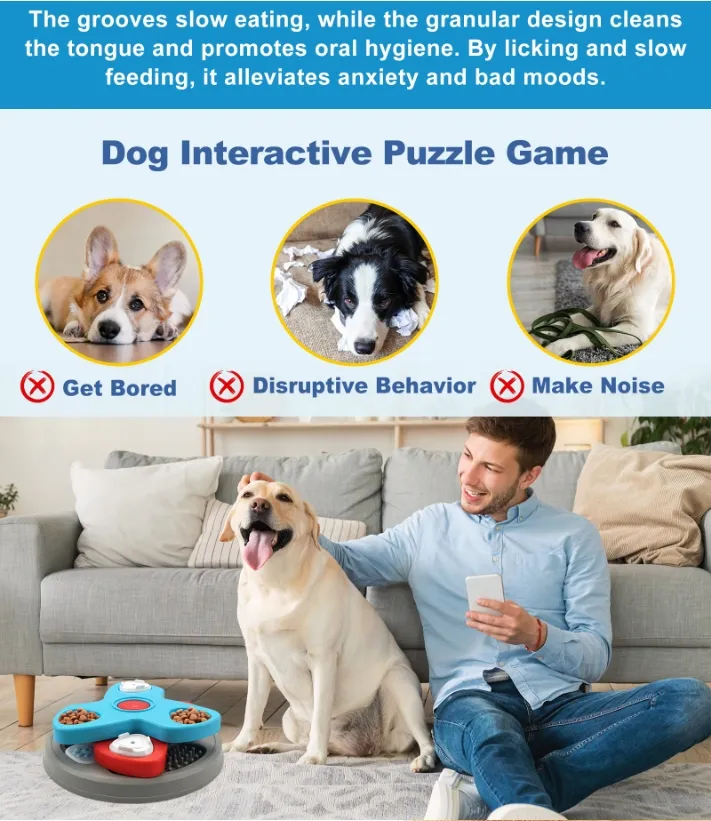 Bowl interactivo para mascotas que ralentiza la alimentación para una alimentación saludable del perro
