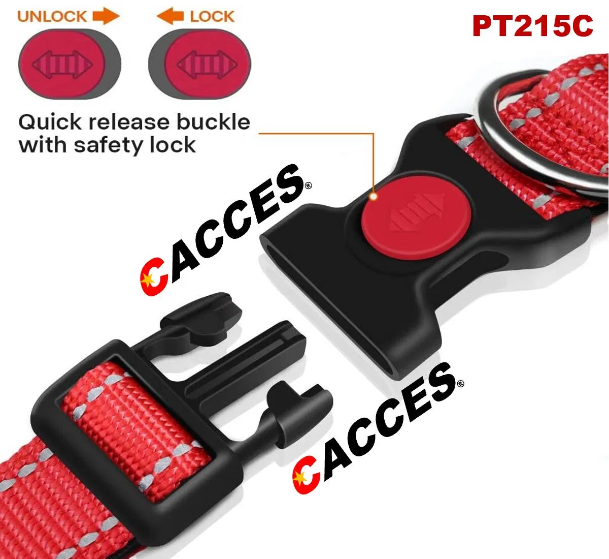 Collares para cachorros, collar reflectante para cachorros con doble seguridad, hebilla de liberación rápida, correa ajustable, collar de seguridad para mascotas para cachorros y gatos, arnés para el cuello de perros
