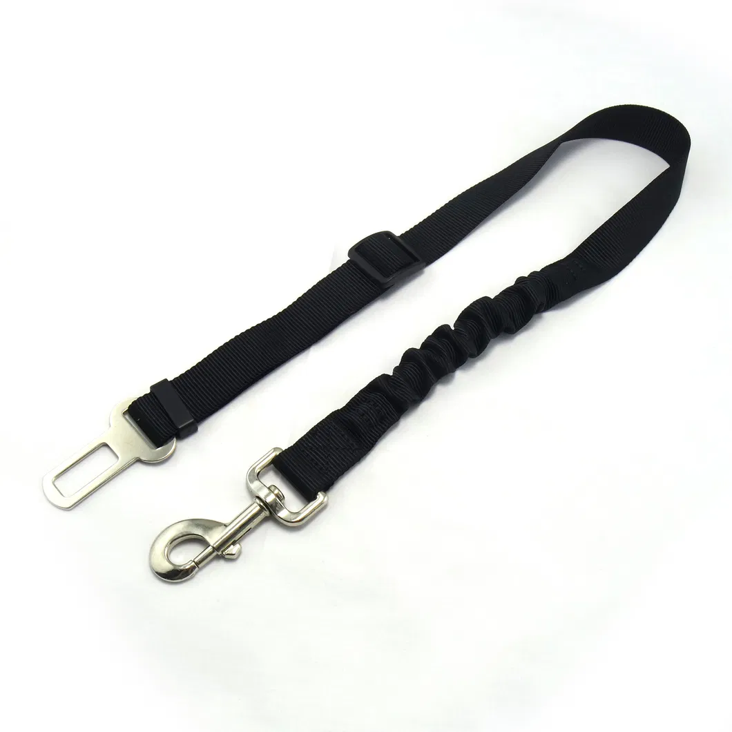 Cinturón de seguridad para perros de nylon elástico ajustable, accesorios para mascotas