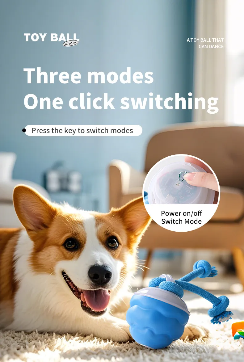 Juguetes interactivos para perros que saltan y rebotan al ser tocados