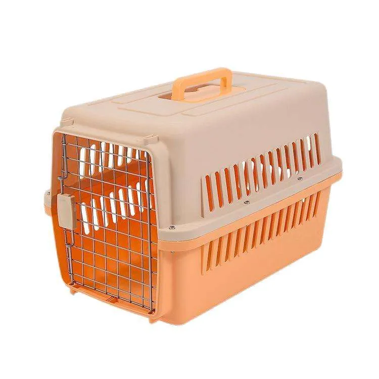 Casas Duraderas Gran Perro Exterior Viaje Transportadora Aire Aprobada Plástico Jaula para Perros
