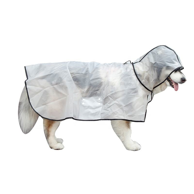 Suministros Personalizados Premium Gran Impermeable con Capucha Ropa para Perros Chubasquero Claro Productos para Mascotas