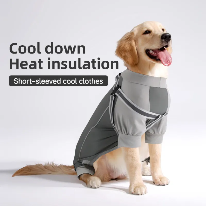 Ropa de perro al por mayor para verano, ropa protectora contra UV en cantidad