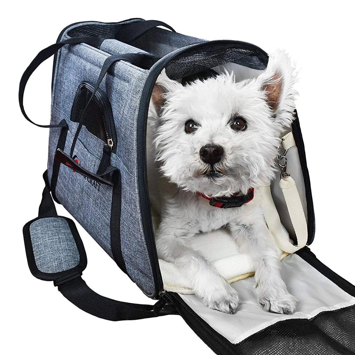 Bolsa de transporte portátil para comida de perro personalizada, mochila para mascotas de fin de semana