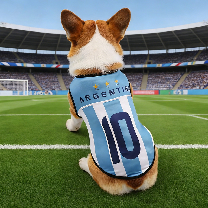 Equipo de fútbol para mascotas, chaleco para perros, ropa de verano, ropa para gatos, estilo ligero