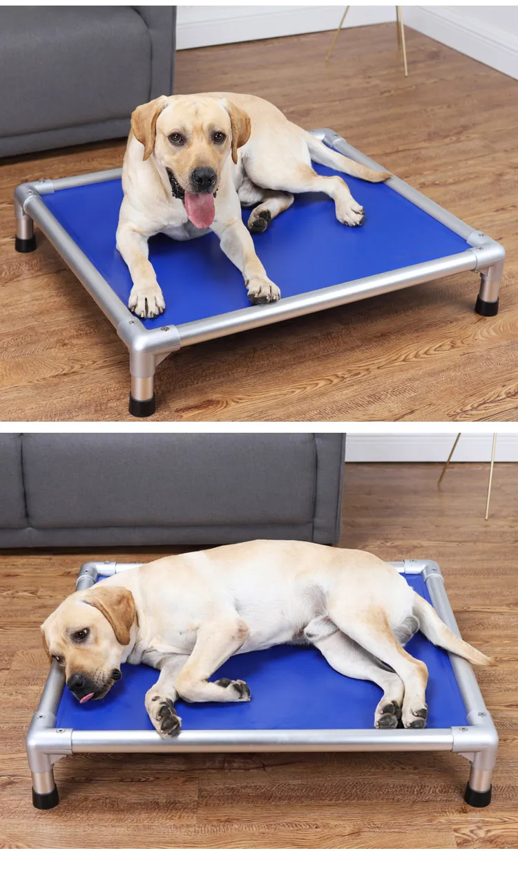 Ventas Calientes Cama para Perros Elevada Personalizada de Aluminio Resistente a Mordeduras para Exterior Ecológica