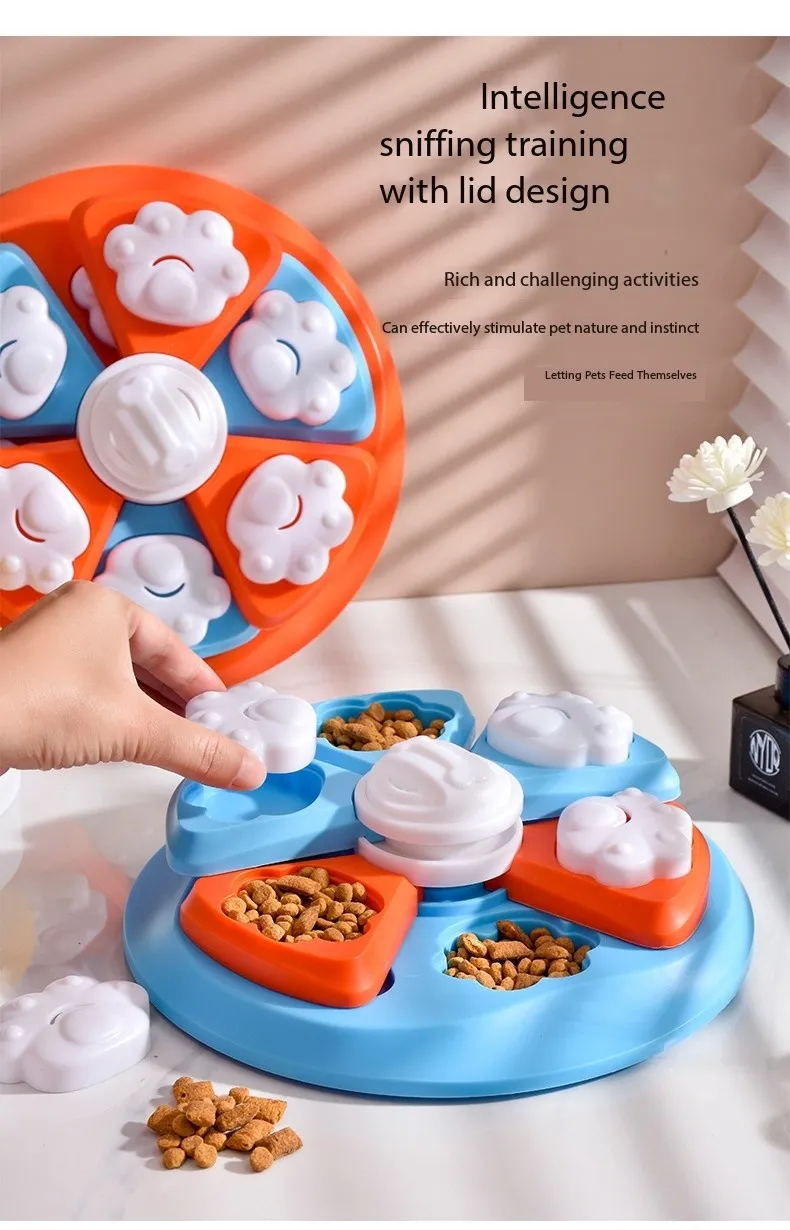 Comedero lento para perros, juego interactivo de alimentación para mascotas, rompecabezas para perros, juguetes de rompecabezas para perros para entrenamiento de inteligencia, suministros para mascotas