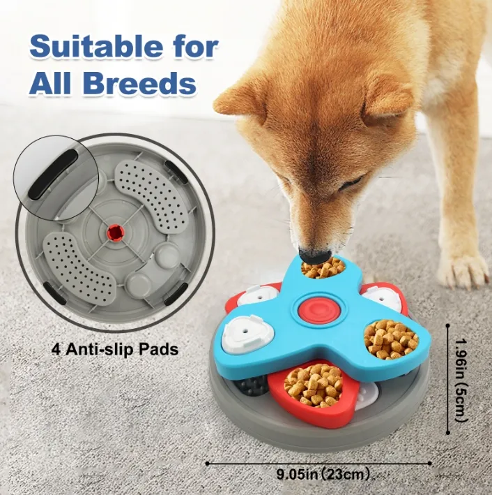 Bowl interactivo para mascotas que ralentiza la alimentación para una alimentación saludable del perro