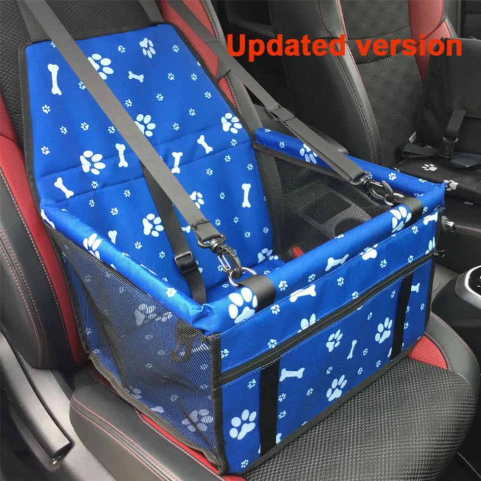 Asiento elevador para mascotas de viaje suave y lavable, ajustable, impermeable para perros y gatos en el coche
