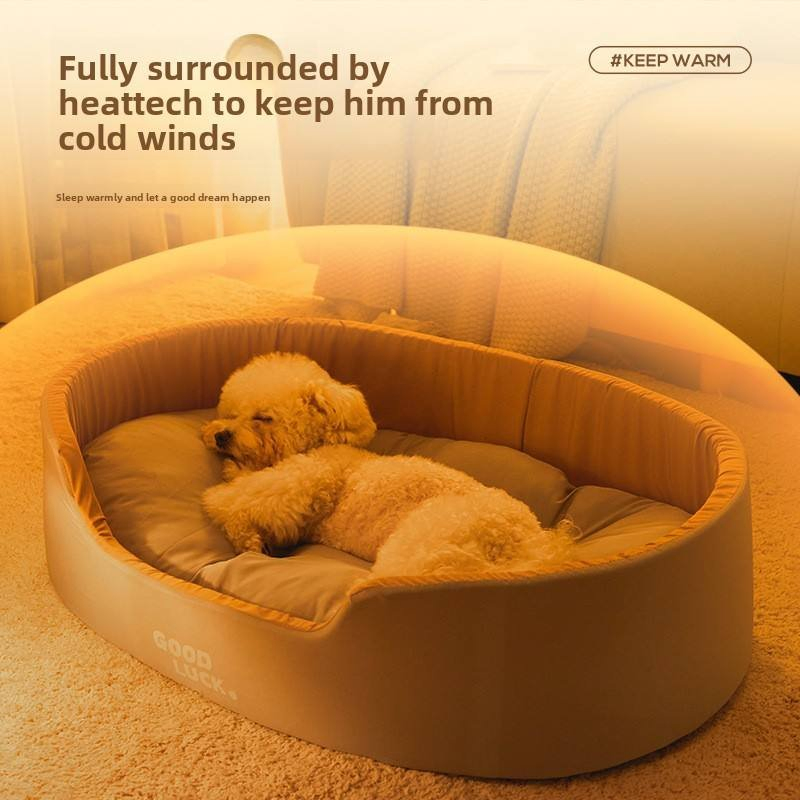 Cama para mascotas suave, cómoda y ecológica con cojín extraíble y lavable, base antideslizante, transpirable y duradera, uso en interiores durante todo el año para perros y gatos pequeños