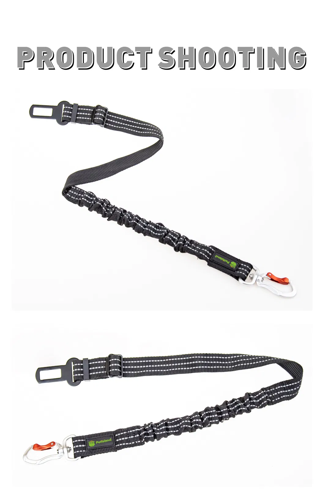Cuerda de seguridad de alta elasticidad al por mayor, productos para mascotas, correa para perros, cinturón de seguridad para automóvil