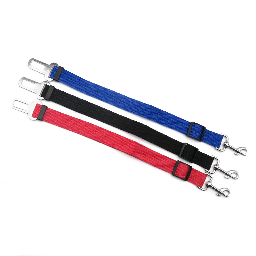Suministros para mascotas cinturón de seguridad para perros asiento de coche cuerda de tracción elástica reflectante cinturón de asiento