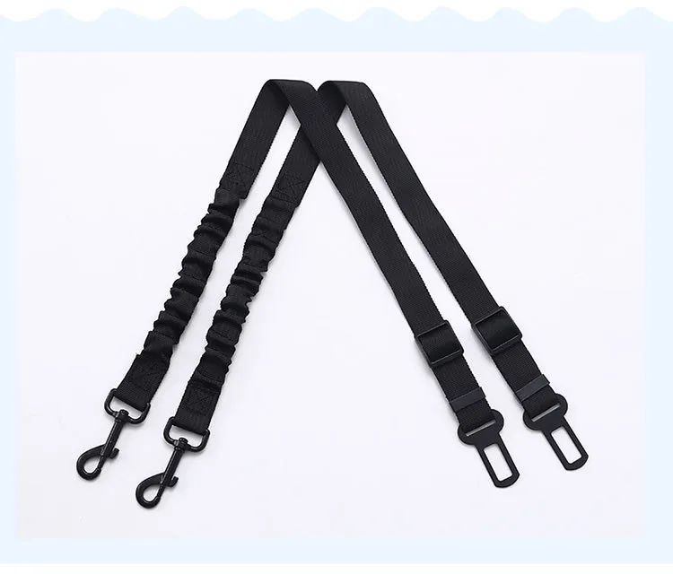 Pet Car Seat Belt Elastic Retractable Car with Traction Rope Car Safety Rope Pet Supplies