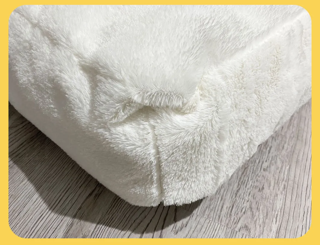 Tela de fieltro antideslizante no tejido cómoda para cama de perro y gato, relleno de fibras recicladas