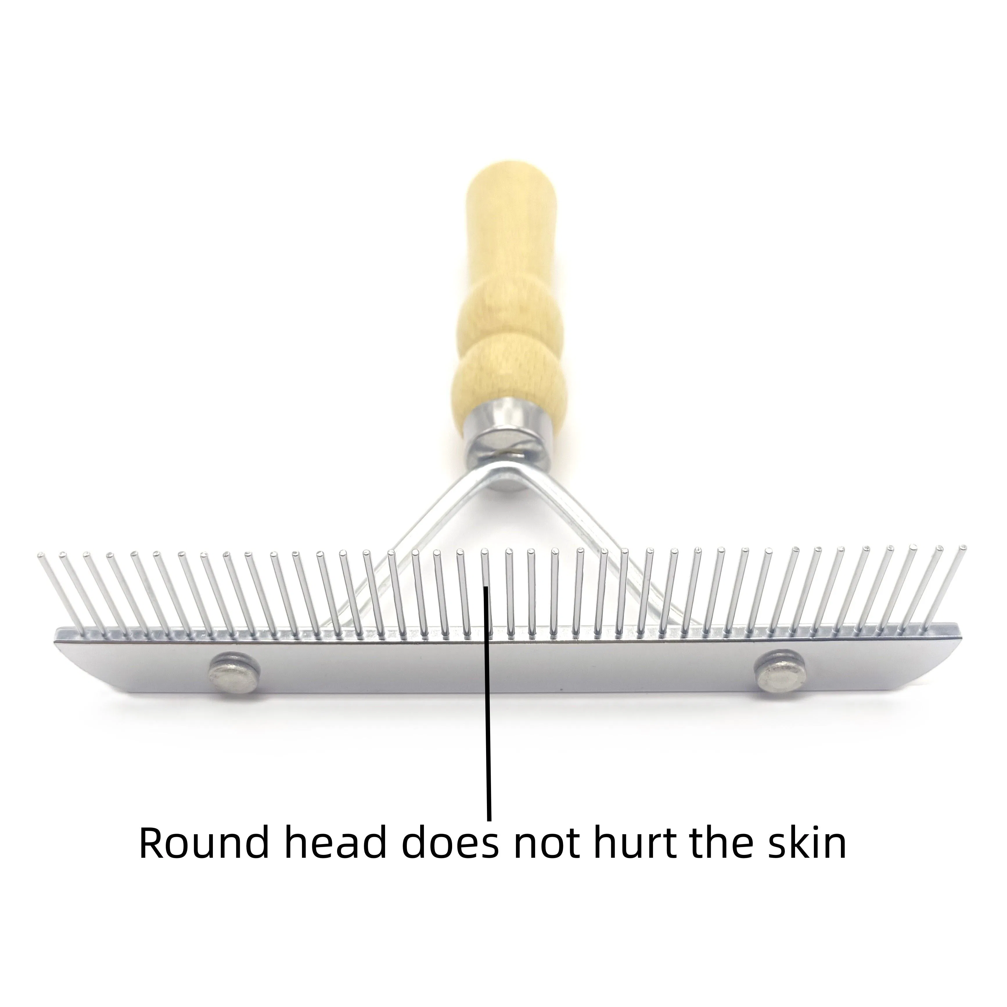 Perro Gato Rasqueta Mango de Madera Cuidado del Pelo Herramienta de Deshedding Productos para Mascotas