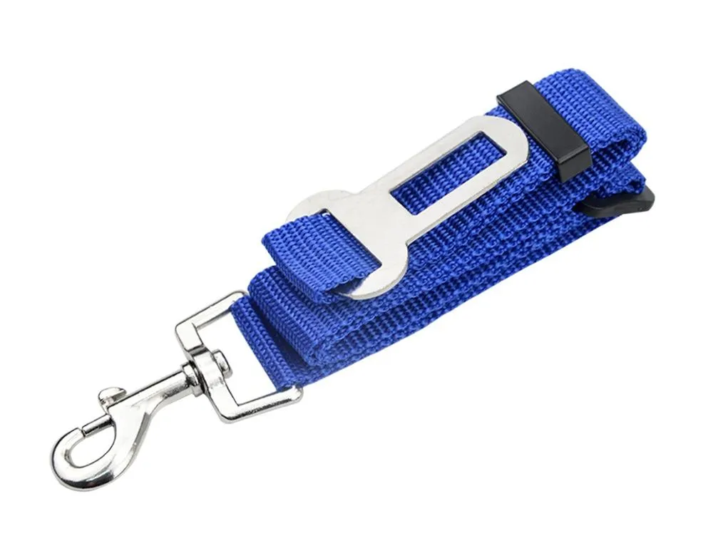 Correa de seguridad para mascotas de nylon colorido personalizada y de alta resistencia para automóvil, ideal para viajar al aire libre con perros, fácil de controlar