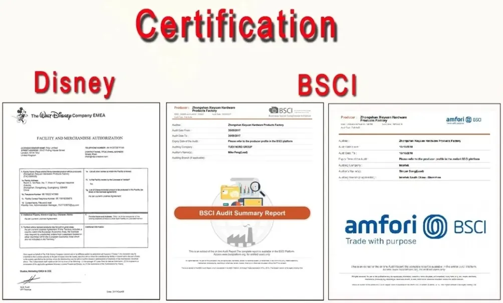 Certificación TUV y BSCI