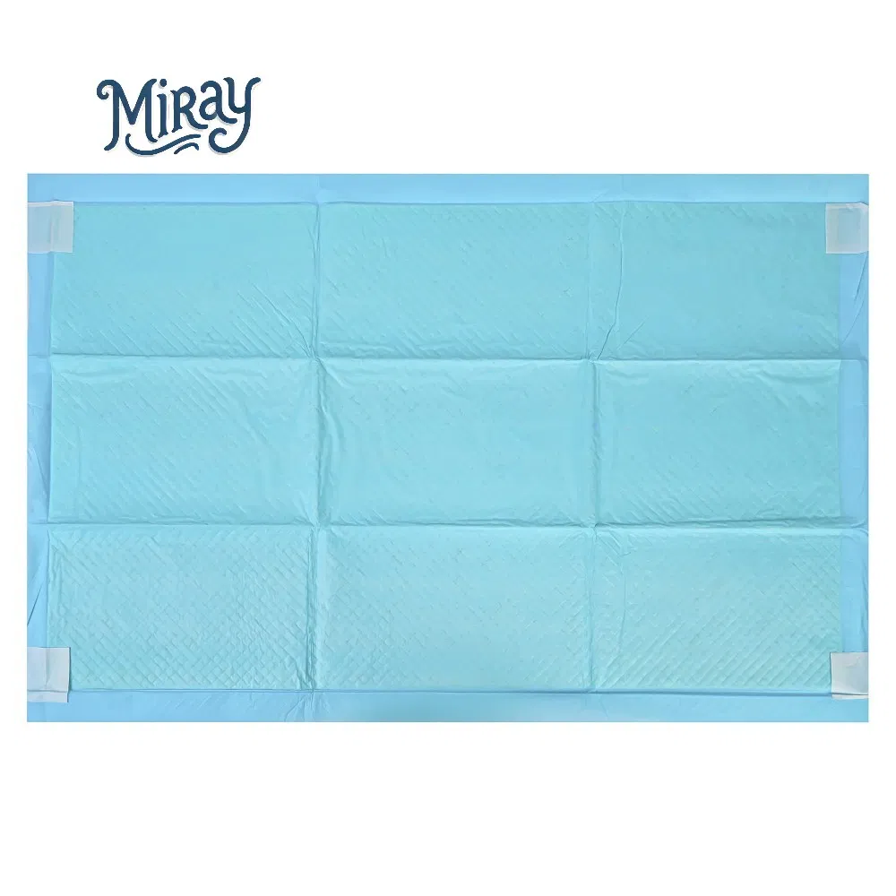 Venta directa de fábrica de cuidado de mascotas, extra grande, ecológico, desechable 100% de algodón 5 capa absorbente, almohadilla para orinar de perro, almohadillas de entrenamiento para cachorros