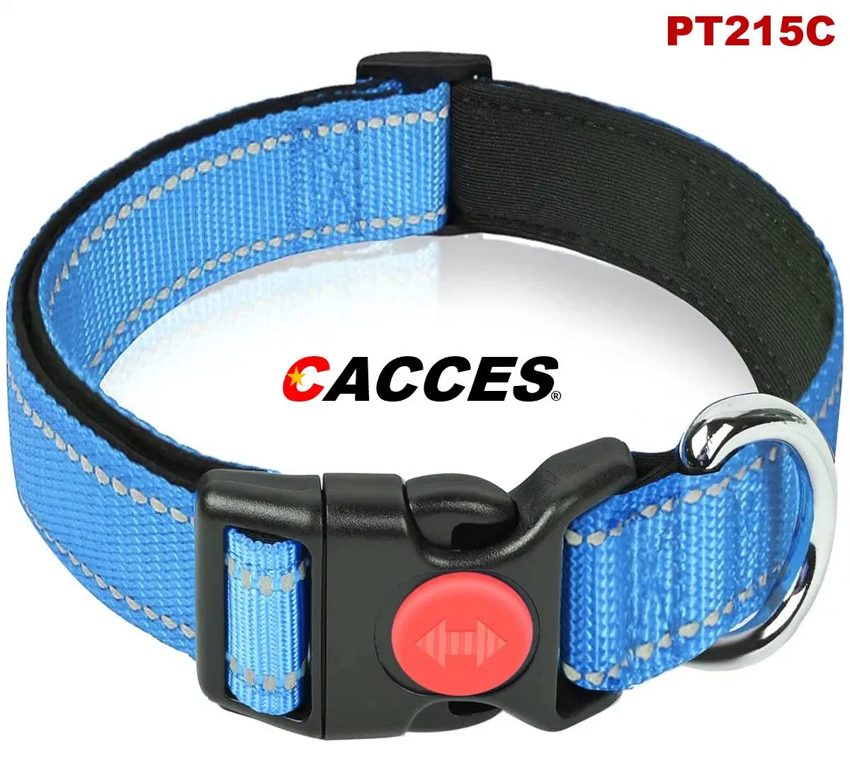 Collares para cachorros, collar reflectante para cachorros con doble seguridad, hebilla de liberación rápida, correa ajustable, collar de seguridad para mascotas para cachorros y gatos, arnés para el cuello de perros